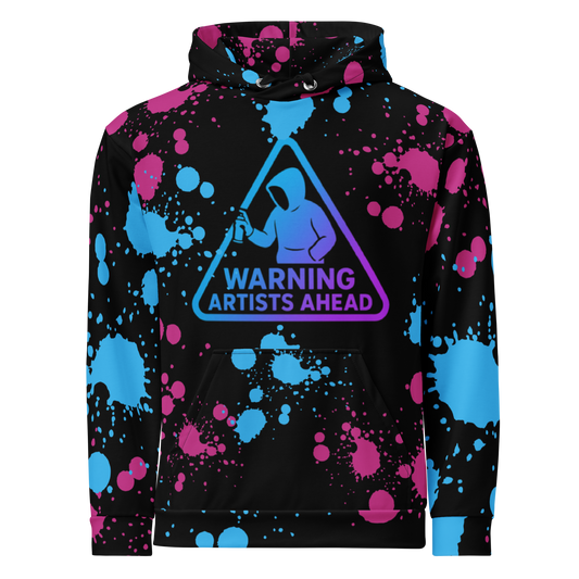 Warning: Artist Ahead Unisex Hoodie